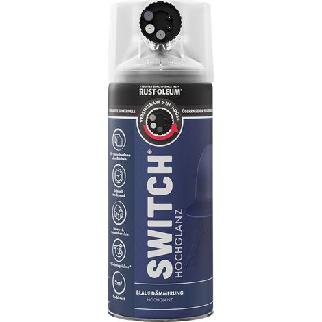 Rust-Oleum Sprühlack Switch 400 ml blaue dämmerung hochglanz Lackspray (1/2)