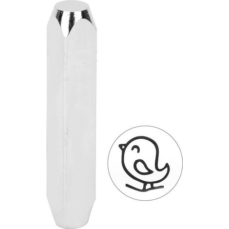 Jeu de 3 poinçons de frappe en acier au carbone 6mm 1/4in pour marquage DIY sur cuir, bois et bijoux artisanaux (1/5)