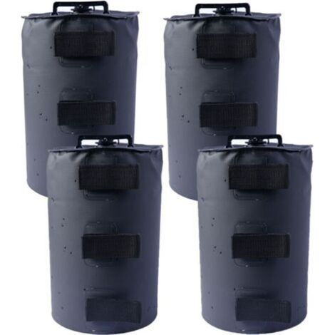 Set mit 4 Pavillonfüßen, die mit Wasser befüllt werden können, Gewichte für Pavillons, Gartenzelte, Festzelte, schwarz