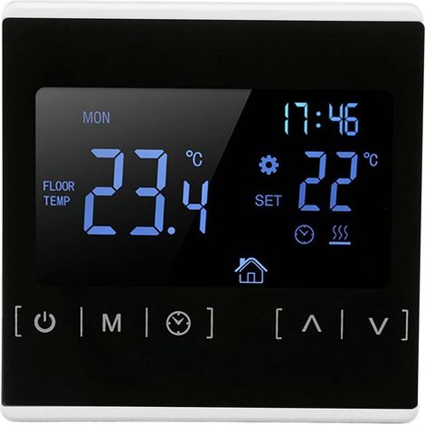 MINKUROW Pantalla Táctil Retroiluminada Termostato Inteligente Controlador De Temperatura De Control Dual Para Calefacción De Suelo Ac85v-240v (1/5)