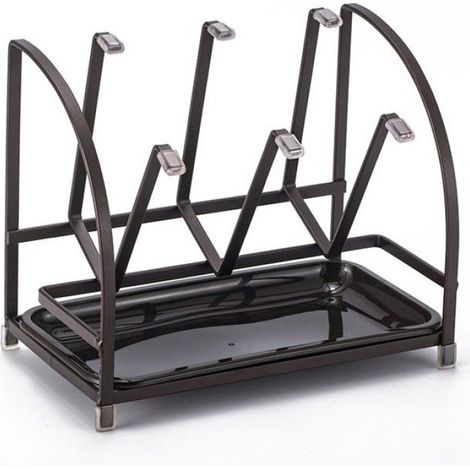 Égouttoir À Bouteilles - Fer Noir - 20 X 13 X 19,5 Cm - Universel Pour Bouteilles Et Récipients - 1 Pièce (1/5)
