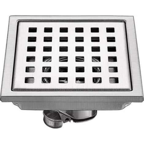 Pcs Stainless Steel Outdoor Floor Drain 15cm15cm Square Filter Deodorant Anti-Return Water Leakage