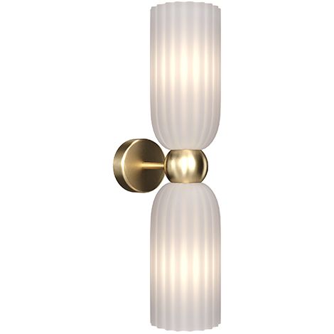 Lampada da parete dorata con paralume in vetro Antica Maytoni MOD302WL-02W (1/4)