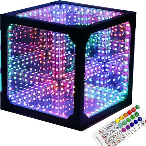 Veilleuse cube cool - Tunnel lumineux avec télécommande et (1/5)