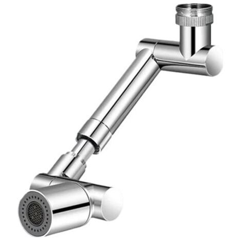 Extension de robinet rotative universelle rétractable à 1440° avec bras robotique rotatif, aérateur, rallonge de robinet d' (1/5)