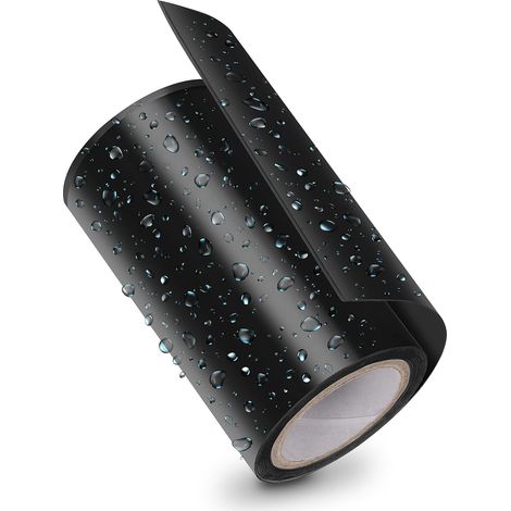Schwarzes wasserdichtes Klebeband (10 cm x 150 cm) Ultrastark für Pool- und Rohrreparatur (Notfall-Reparaturband/selbstklebendes Dichtungsband für Unterwasserabdichtung)