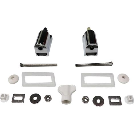 Fixation du couvercle de toilette à joint fixe pour accessoires de cuisine et de salle de bain à bascule et à coulissement (1/4)