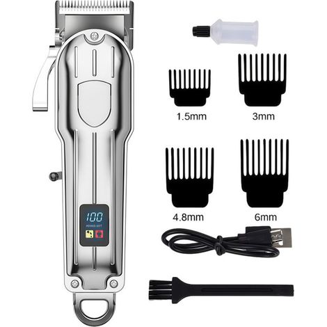 Tondeuse électrique professionnelle pour chiens, étanche IPX7, pour poils épais et longs-DELKEVIC