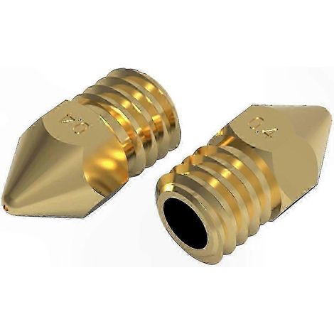 Buse en Laiton H59 0.4mm, Lot de 5 Pièces pour Imprimante 3D, Tête d'Extrusion Chaude, Pièce de Rechange Composant de Chauffage, Accessoire d'Outillage (1/5)
