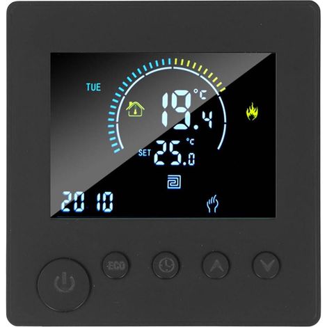 Thermostat programmable, écran LCD, sanitaire, télécommande domestique, thermostats pour bureau, entreprise, crèche, ferme, bureau, centre commercial (1/5)