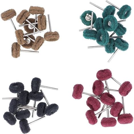 40pcs Roue Abrasive en Forme de T Roue de Polissage, Brosse de Ponage 1in Ensemble de Polissage de Polissage pour Outil Rotatif Perceuse Matériel de Fixation pour Bijoux (1/4)