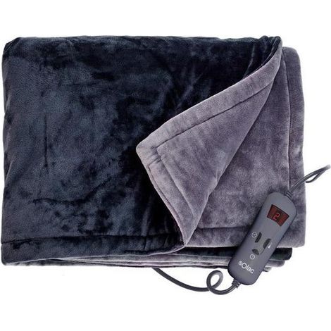 Solac CT8608 Couverture chauffante 150 W Gris, Noir