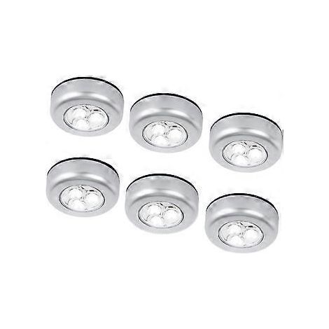Lot de 6 veilleuses LED sans fil tactiles adhésives (1/4)