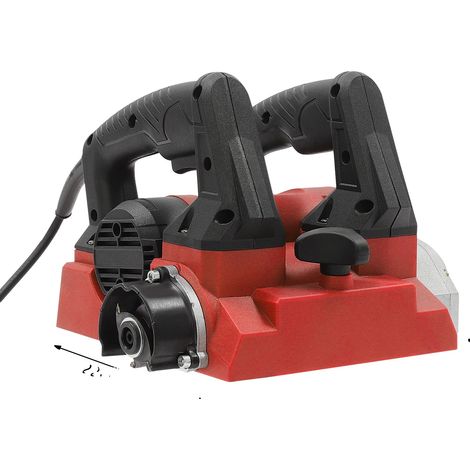 Machine à raboter électrique, 1300W, moteur en cuivre pur haute efficacité, 21 lames en tungstène pour le retrait de peinture et de mastic, Rouge (1/2)