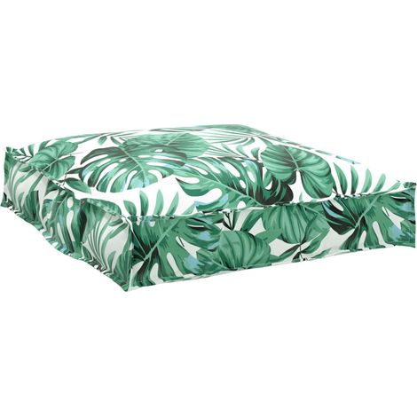 Kissen Blatt Blattmuster 70 x 70 x 12 cm Oxford-Stoff