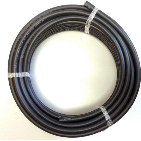 Riegopro - Tuyau lisse noir pour arrosage au goutte à goutte, 16 mm Rouleau de 25 mètres. Arrosage pour jardin, pot de fleurs, potager urbain, etc. (1/2)