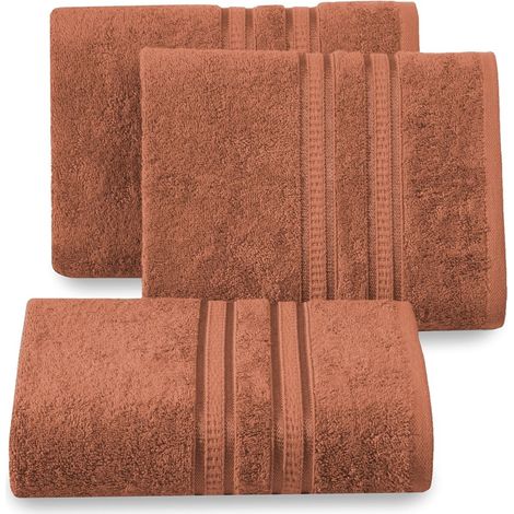 Eurofirany antibakterielles Bambushandtuch Mila 70x140cm ziegelrot (1/4)