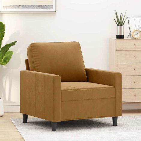 Sessel Braun 60 cm Samt