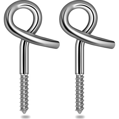 Lot de 2 Crochets Balançoire M12, Acier Galvanisé, Boulon, Plafond Mur, Fixation Hamac Boxe (1/5)