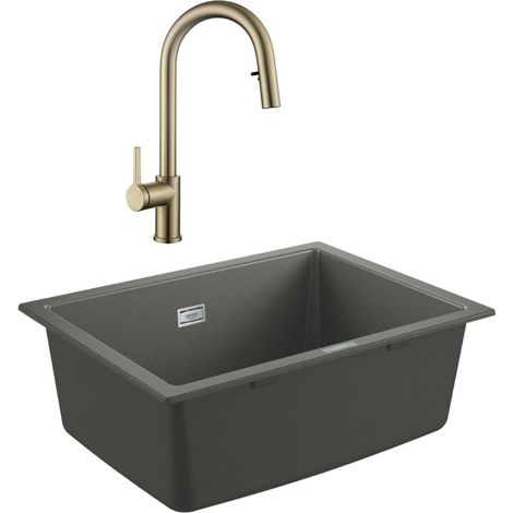 Grohe K700U lavello composito + miscelatore Ceramia Timeless (G31655TML2BG-SET) (1/5)
