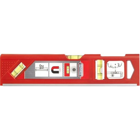 Connex Wasserwaage 25 cm Magnetstreifen Messwerkzeug