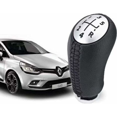 Pommeau de Vitesse Clio 3 EN CUIR - Levier de Vitesse 5 Vitesses pour Laguna / Megane 2 / Clio 4 / Scenic / Kangoo (1/5)