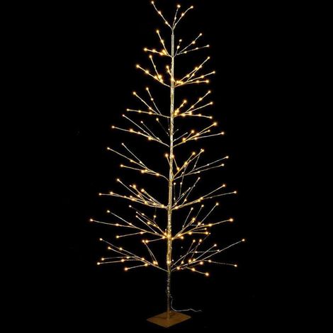 Albero di Natale dorato luminoso con 232 Led bianco caldo per interni es esterni altezza 1,80 metri (1/3)