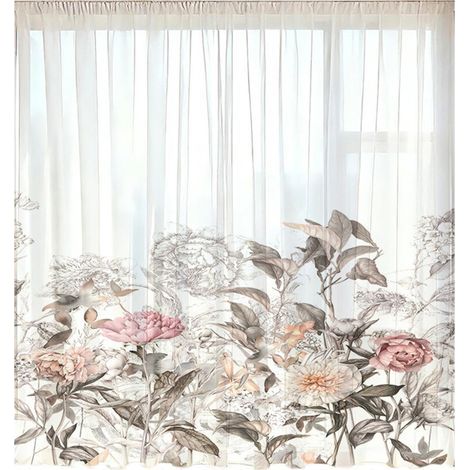 Nature Leaf Designs Panneau de porte avec-Fleurs 8 132x160cm (1/2)