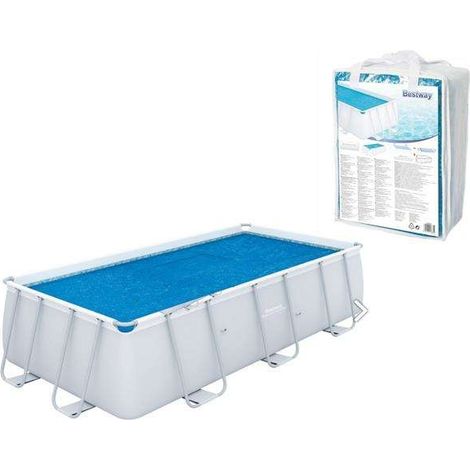 Couverture solaire pour piscine / Bâche de piscine - 380 x 180 cm (1/3)