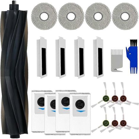 Pour T20 Omni / T20e Omni / T20 Pro Omni / T20 Max : brosse latérale principale, filtre HEPA, chiffon de nettoyage, sacs à poussière (1/5)