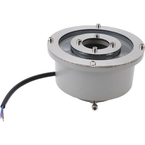 High-brightness, submersible, stainless steel LED fountain light for underwater landscapes, white, 6W (1/5)
