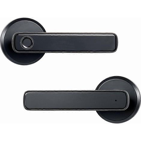 Serrure de porte électronique intelligente à empreinte digitale pour déverrouiller les poignées de porte d'entrée, idéale pour une chambre à coucher, une maison ou un appartement. (1/5)