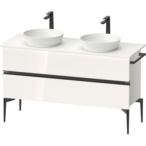 Duravit Sivida Meuble sous-lavabo sur console, 2 tiroirs, poignée