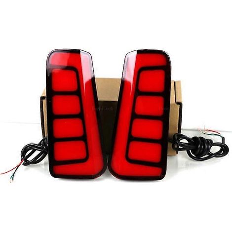 LED-Reflektorleuchte, Nebelschlussleuchte, Bremsleuchte, Blinker für Toyota Alphard Vellfire 2016–2020 – Rote Abdeckung (1/5)