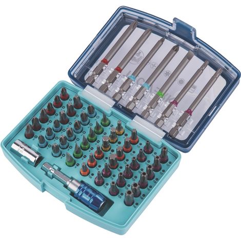 TECWERK Bitsortiment 57-tlg.Schlitz/PH/PZD/TX/TX-BO/6Kt.TECWERK (1/4)