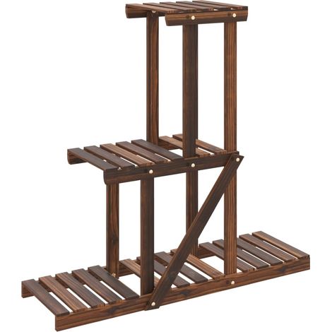 Soporte para flores de madera maciza abeto 81x25x75,5 cm vidaXL