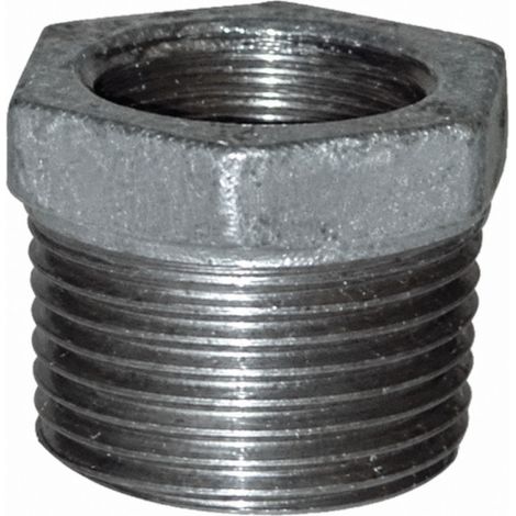 Reduzierter Nippel 20x27 / 12x17, männlich weiblich verzinkt