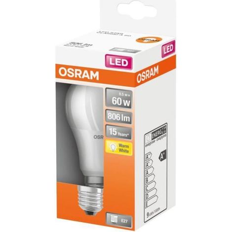 Ampoule Led - E27 - 8 5 W - 806 Lm - Blanc Chaud - 15000 H - Intérieur - 1 Pièce (1/4)