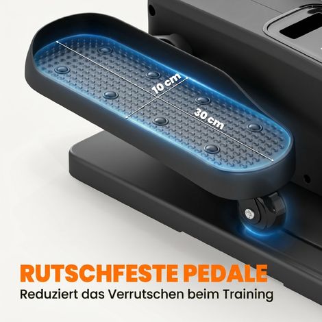 Mini vélo elliptique domestique sous bureau, appareil de pédalage électrique avec télécommande, écran LED et 12 vitesses (1/5)