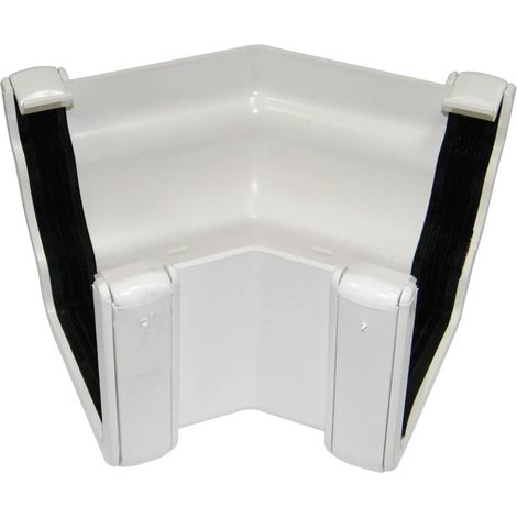 FloPlast Niagara 135° External Angle White Gutter Connector