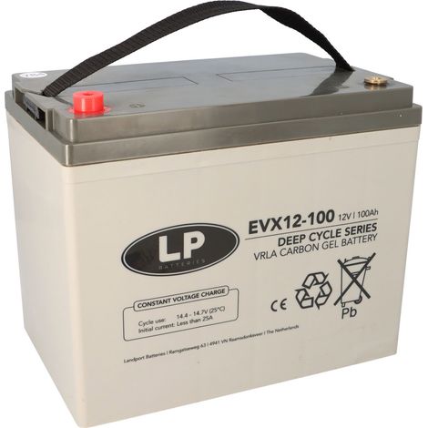 Landport LP EVX12100 12V 100Ah Deep-Cycle AGM-GEL Batterie (1/5)