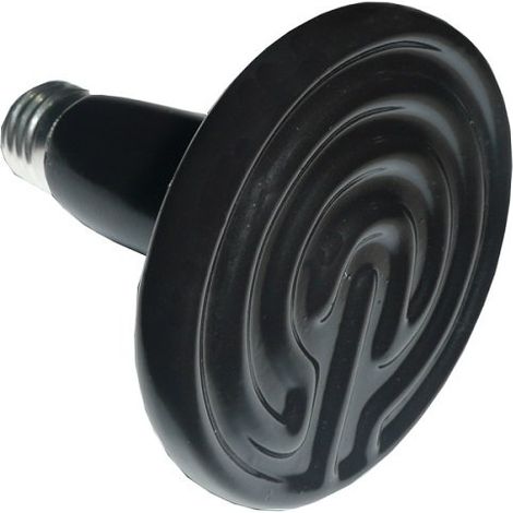 Mauk 1731 A – Lampadina riscaldante a infrarossi in vetro, 250 Watts, E27, Nero, 10 x 12 x 10 cm