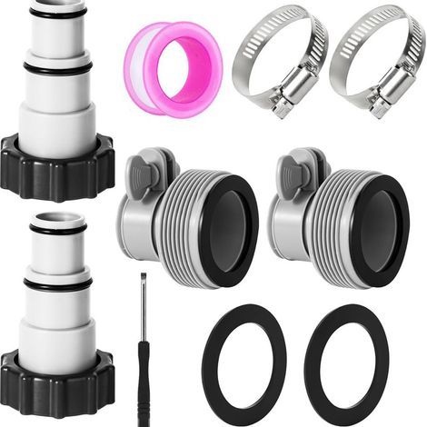 32–38 mm Poolschlauchadapter, 4er-Pack Ersatzadapter, Pumpenzubehör, Anschluss für Intex-Pumpe Ø 32–38 mm (1/5)