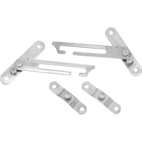 Lot de 2 Limiteurs de Fenêtre en Acier Inoxydable Verrous de Sécurité pour Fenêtres à Battant Commande D’Ouverture Réglable Protection Ventilation et Sécurité Garçon et Filles