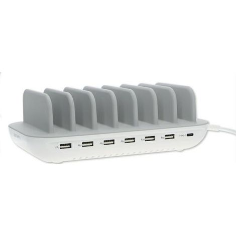 Caricabatterie da parete 4smarts da 60 W con porta USB-C/USB-A, colore bianco. (1/3)