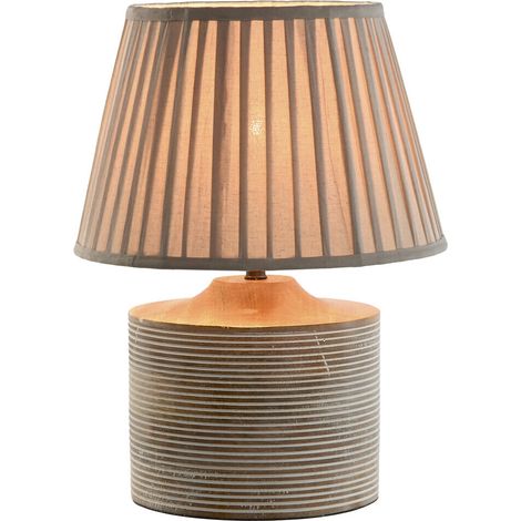 Lampara Sobremesa Mango Algodon 30X30X43 Natural (1/5)