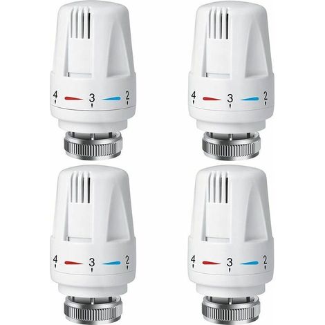 Green Mobility-Tête thermostatique de radiateur PCS, tête de thermostat de radiateur TRV M30 x 1,5, vanne thermostatique de radiateur, vannes de radiateur de radiateur pour système de chauffage pour l (1/5)