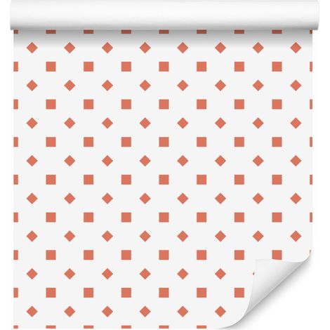 Papier peint à pois blancs, détail subtil pour le salon et la chambre 50x1000 cm (1/5)