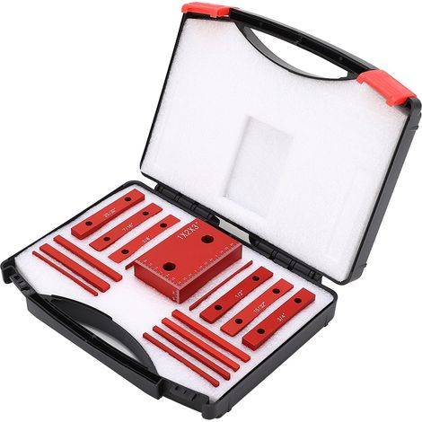 Kit de 16 cales de réglage pour le travail du bois, haute précision, robustes et à échelle transparente (1/5)