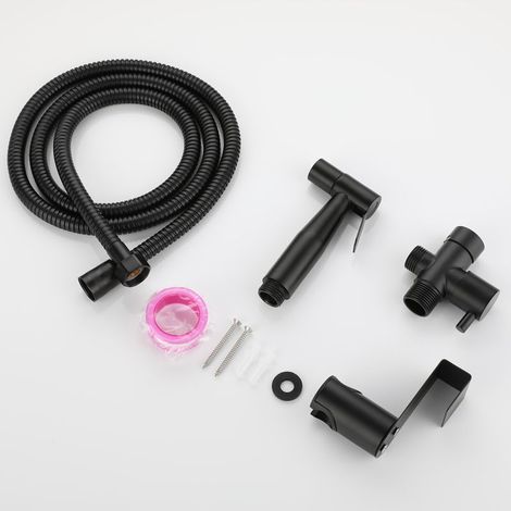 Bidet de toilette multifonctionnel en acier inoxydable – tuyau de 1,5 mètre – jet puissant et brumisateur – (1/5)
